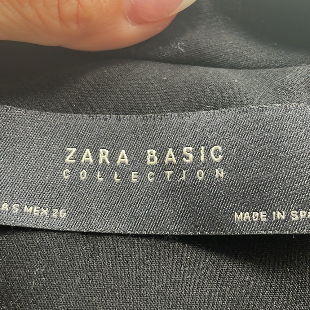 Zara Basic Collection Blazer Uncollared Hook & Ri… - image 4